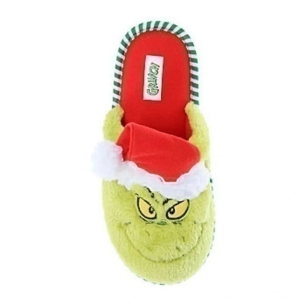NWT. DR. SEUSS The Grinch Men’s Slippers